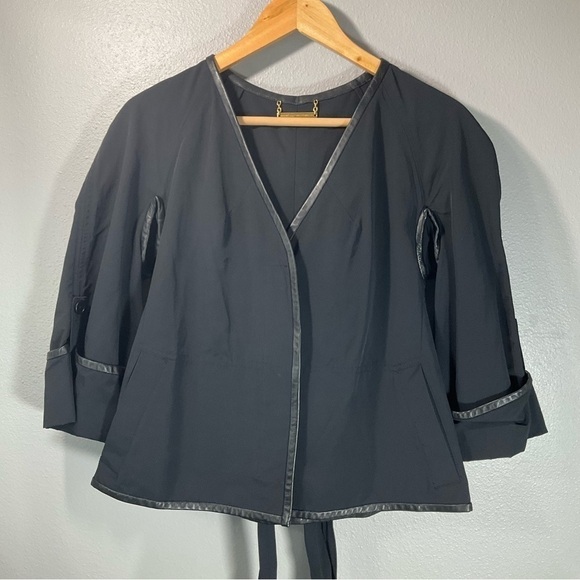 Diane von Furstenberg Shane Tie-Waist Jacket black size 4 - Picture 5 of 15